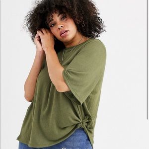 Relaxed T-shirt With Knot Side